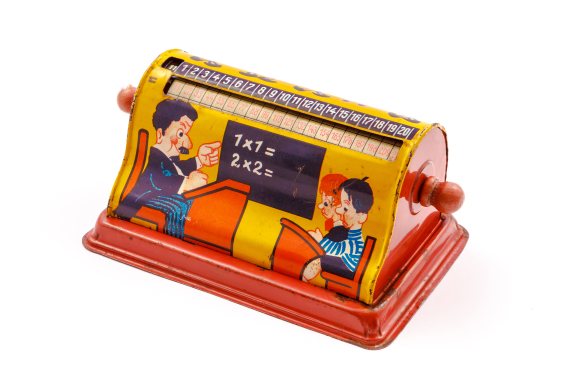 Calculadora educativa  «1 x 1= 1», cilindro multiplicador
