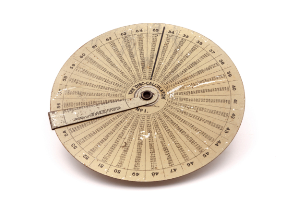 Calculadora multiplicación THE DISC CALCULATOR Nº 1