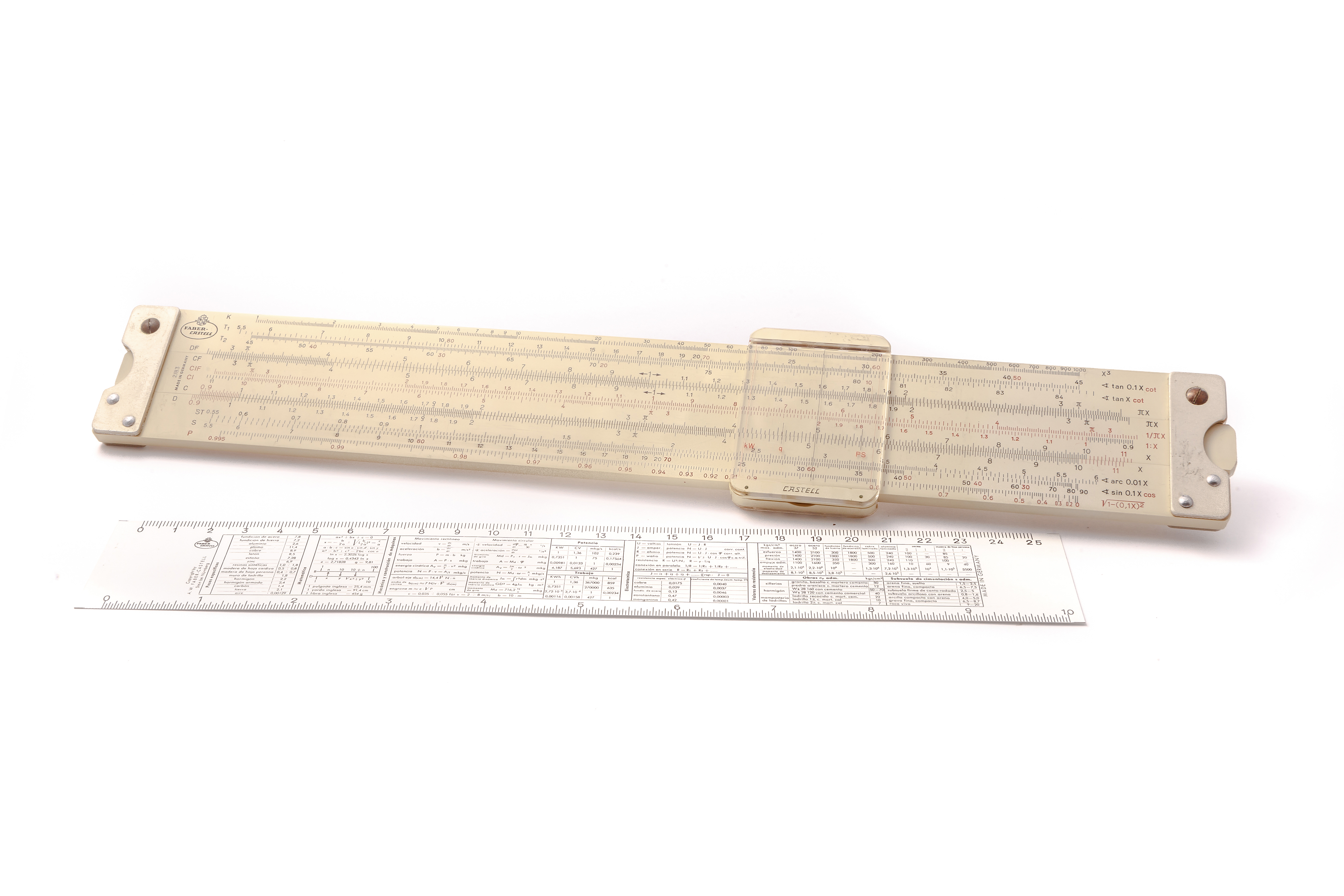 Regla de cálculo FABER CASTELL 2/83 Log Log Duplex
