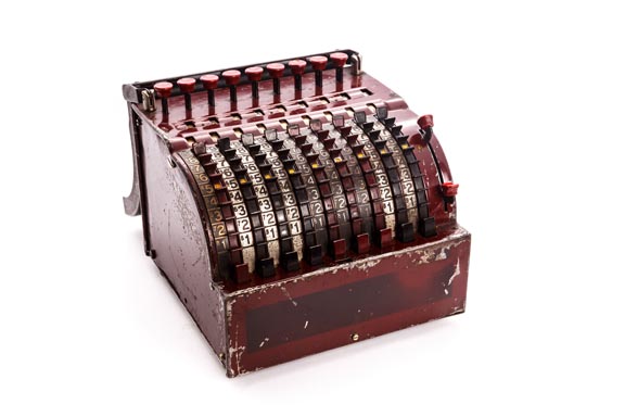 Calculadora mecánica STAR ADDING MACHINE TODD PROTECTOGRAPH